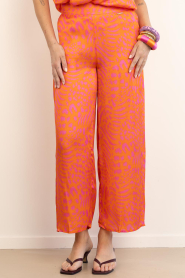 Lola Casademunt |  Wide leg pants with print Naranja | pink | Picture 4