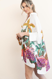 Lola Casademunt |  Blouse with print Palmeras | multi | Picture 7