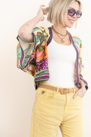 Lola Casademunt |  Kimono with print and beads Palmeras | multi | Picture 6