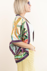 Lola Casademunt |  Kimono with print and beads Palmeras | multi | Picture 7