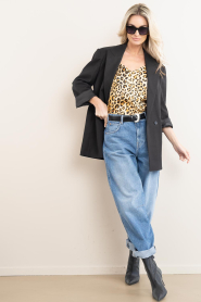 Lola Casademunt :  Top with leopard print Estam | animal print - img3