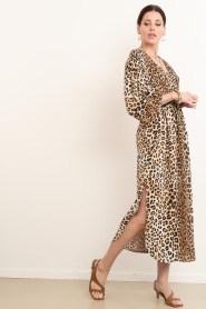 Lola Casademunt :  Maxi dress with print Club Leo | animal print - img4