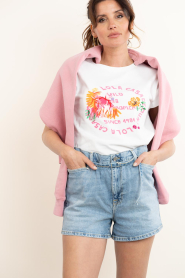 Lola Casademunt :  T-shirt with print Parrot | white - img2