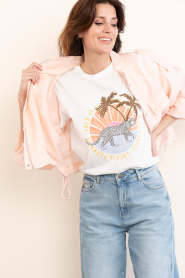 Lola Casademunt |  T-shirt with print Paradise | white | Picture 2