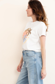Lola Casademunt |  T-shirt with print Paradise | white | Picture 7