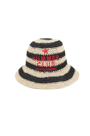 Lola Casademunt |  Raffia bucket hat Lola | black | Picture 1
