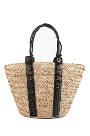 Lola Casademunt |  Lined rattan shopper Azuel | brown | Picture 1