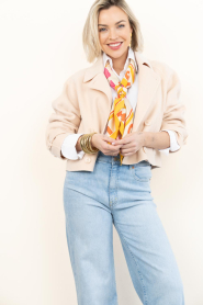 Lola Casademunt |  Scarf with print Salou | pink | Picture 6