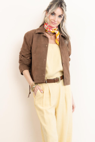 Lola Casademunt |  Scarf with print Salou | pink | Picture 2