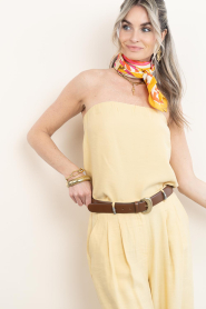 Lola Casademunt |  Scarf with print Salou | pink | Picture 4