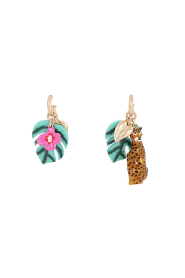 Lola Casademunt |  Statement earrings Tropical | green | Picture 1