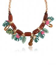 Lola Casademunt |  Statement charm necklace Tropical | green | Picture 1