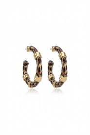 Lola Casademunt |  Earrings with leopard print Leo | animal print | Picture 1