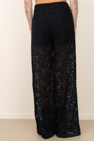 Co'Couture |  Lace pants with rhinestones Sia | black | Picture 9