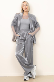 Co'Couture |  Mesh top with rhinestones Krystal | silver | Picture 3