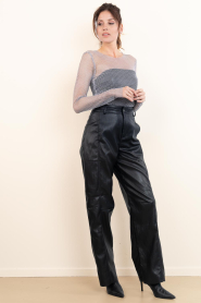 Co'Couture |  Mesh top with rhinestones Krystal | silver | Picture 4