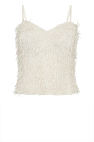 Co'Couture |  Top with fringes Gonzo | natural | Picture 1