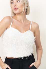 Co'Couture |  Top with fringes Gonzo | natural | Picture 7
