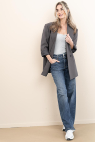 Co'Couture :  Mid waist stretch jeans Rumi | blue - img2