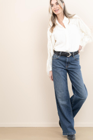 Co'Couture :  Mid waist stretch jeans Rumi | blue - img5