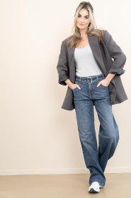 Co'Couture :  Mid waist stretch jeans Rumi | blue - img4