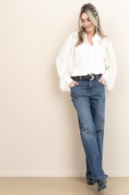 Co'Couture :  Mid waist stretch jeans Rumi | blue - img3