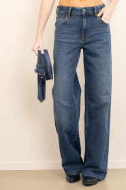 Co'Couture :  Mid waist stretch jeans Rumi | blue - img7