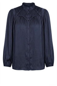 ba&sh |  Satin blouse Cesira | dark blue | Picture 1