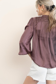 ba&sh |  Satin blouse Cesira | brown | Picture 8