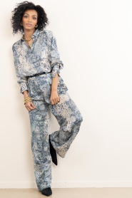 ba&sh |  Blouse with print Cornelia | blue | Picture 4