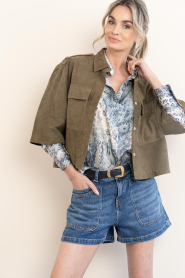 ba&sh |  Blouse with print Cornelia | blue | Picture 2