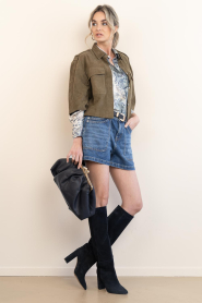 ba&sh |  Blouse with print Cornelia | blue | Picture 3