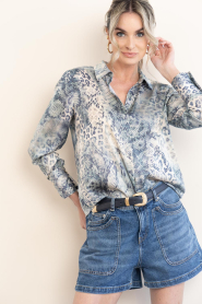 ba&sh |  Blouse with print Cornelia | blue | Picture 7