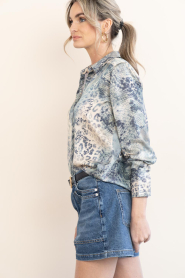 ba&sh |  Blouse with print Cornelia | blue | Picture 8