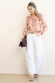 ba&sh |  Blouse with print Cornelia | pink | Picture 3