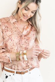 ba&sh |  Blouse with print Cornelia | pink | Picture 10