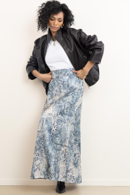 ba&sh |  Maxi skirt with print Ciria | blue | Picture 2