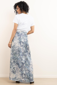 ba&sh |  Maxi skirt with print Ciria | blue | Picture 6