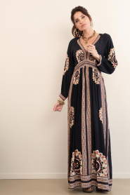 ba&sh |  Maxi dress with embroidery Vera | blue | Picture 4