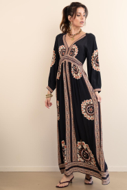 ba&sh |  Maxi dress with embroidery Vera | blue | Picture 5