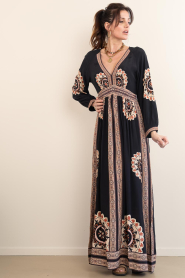 ba&sh |  Maxi dress with embroidery Vera | blue | Picture 6
