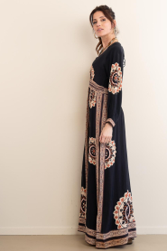 ba&sh |  Maxi dress with embroidery Vera | blue | Picture 7