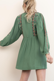 ba&sh :  Dress with embroidery Telma | green - img10