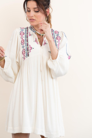 ba&sh :  Dress with embroidery Telma | natural - img4