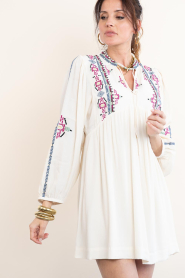 ba&sh :  Dress with embroidery Telma | natural - img6