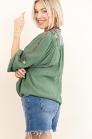 ba&sh |  Top with embroidery Tilt | green | Picture 7