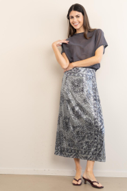ba&sh |  Maxi skirt with sequins Silvia | black | Picture 5