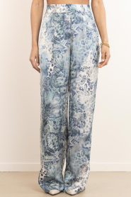 ba&sh |  Pants with print Carrina | blue | Picture 5