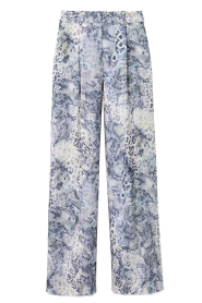 ba&sh |  Pants with print Carrina | blue | Picture 1