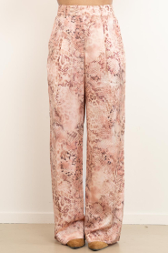 ba&sh :  Pants with print Carrina | pink - img5